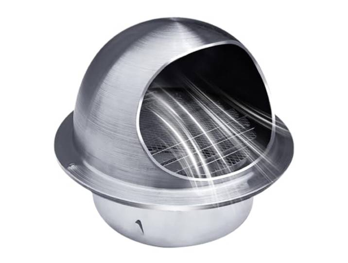Wand Lufthaube Ø 180/200/250/300mm Edelstahl rund Abdeckung Lamellengitter Wetterschutz-Gitter Gürtel/Netz Für Dunstabzugshauben(11.8in/300mm)