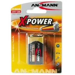Batterie 9V ANSMANN X-Power 1er 1x 9V Block Alkaline Premium