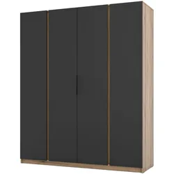 DREHTÜRENSCHRANK CAGLIARI 200/239/61,9cm 4-türig Goldfarben