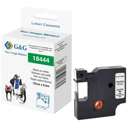 G&G Vinyl Schriftband kompatibel mit Dymo Rhino 18444