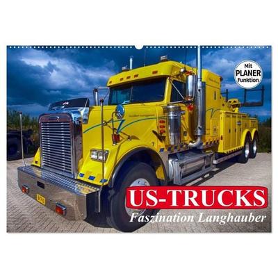 US-Trucks. Faszination Langhauber (Wandkalender 2027 DIN A2 quer), CALVENDO Monatskalender