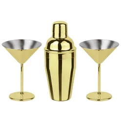 Sambonet Paderno Cocktailset Paderno Martini Gold 3-teilig