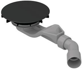 Bette BetteAir Ab-/Überlaufgarnitur B524-035 für Duschfliese, ebony