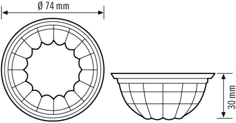 ESYLUX Linsenmaske DEFENSOR, EM10025488)