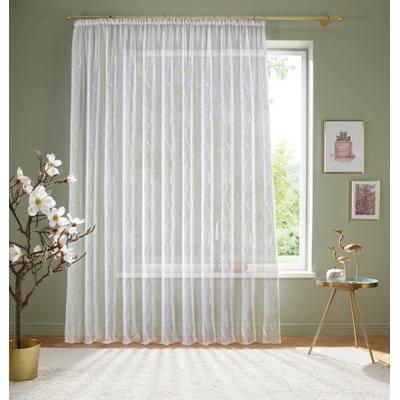 Gardine OTTO HOME "Bea" Gr. 4, weiß, B:450cm H:145cm, Voile, Polyester, Gardinen, Gardine, Store