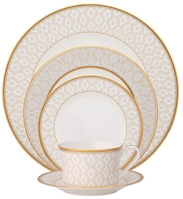Noritake Noble Pearl 5-Piece Place Setting, Service for 1
