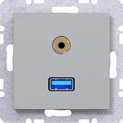 Hager USB/35mm Aud. Std. Ax/Cx WAF4381TA