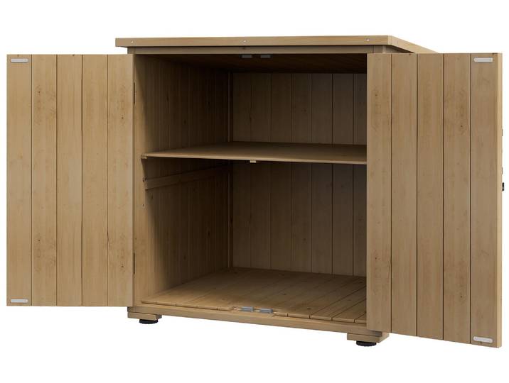 Outsunny Gartenschuppen, Geräteschrank Wetterfester Geräteschuppen mit Doppeltür
