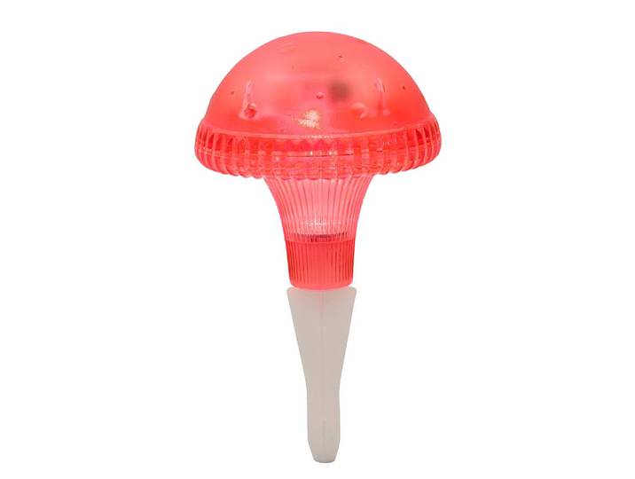 LED-Außenleuchte Assisi Pilz 15 x 28 x 15cm Rot/Rot