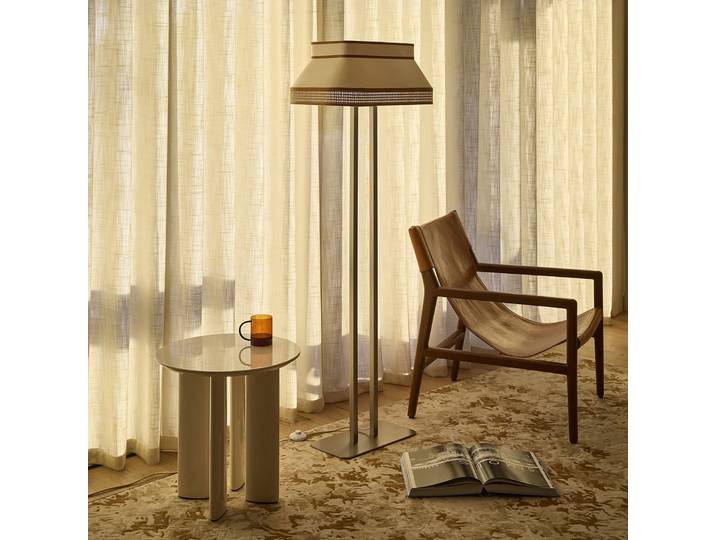 Square Stehleuchte - MARKET SET - Wohnzimmer - Design - Stoff / Textil - Eckig