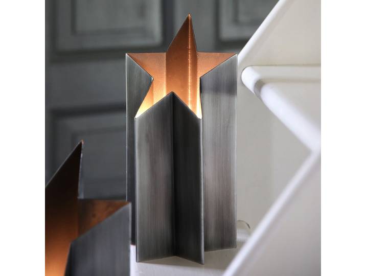 dekoartikel Astri Typ B 12 x 27 x 12cm Messing/Schwarz