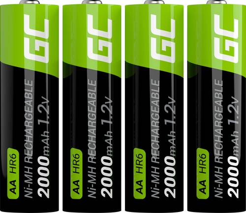 Green Cell HR6 Mignon (AA)-Akku NiMH 2000 mAh 1.2V 4St.
