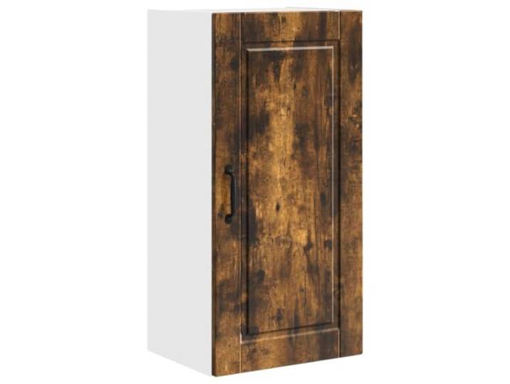 Küchen-Wandschrank 40 x 31 x 80 cm PORTO Holzwerkstoff Geräucherte Eiche Holzwerkstoff Geräucherte Eiche, Wandmontage für Innenbereich, 40 x 31 x 80 cm, zeitgemäßes Design für moderne Küchen