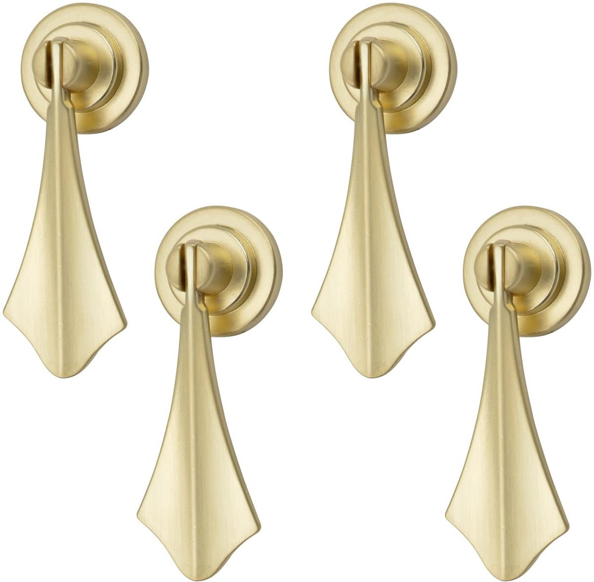 Dailygoods Handgrepen 4 stuks - Massief Geborsteld Zinklegering - Decoratieve Kastknoppen