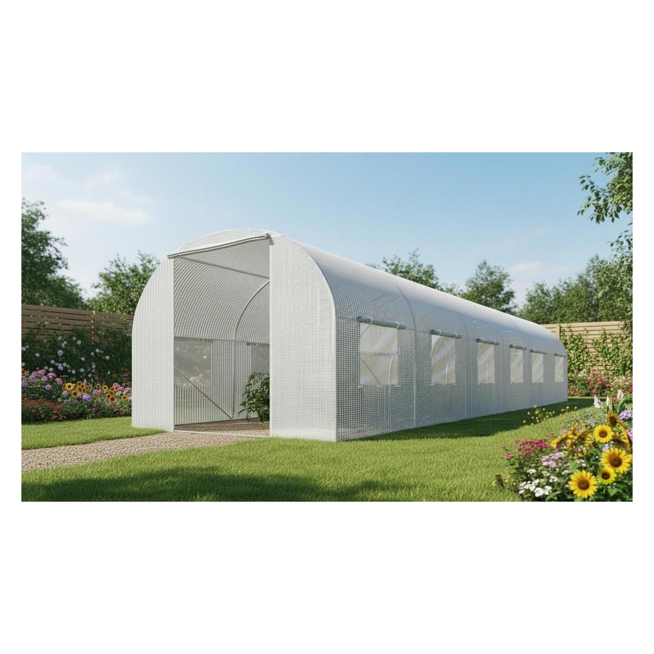 Awtools SZKLARNIA OGRODOWA TUNEL BIAŁA 3x6x2m (66249208)