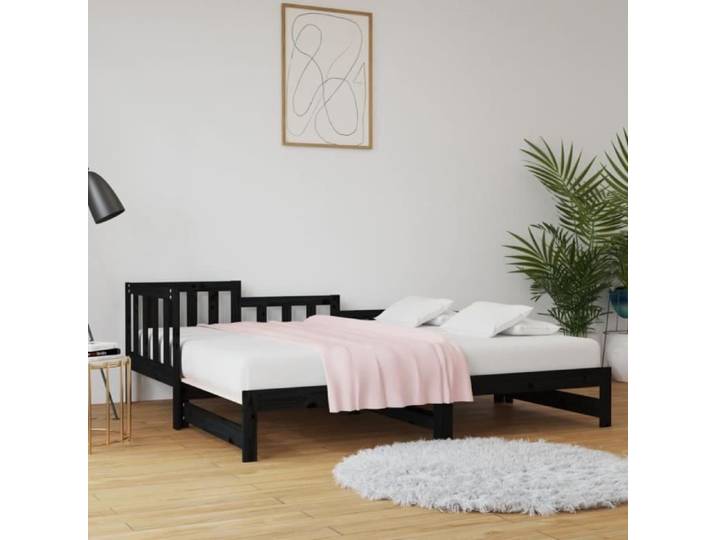 Lit coulissant 2x(90x190) cm Bois de pin massif 820750