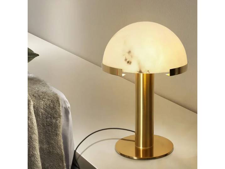 Lampe de Table en résine imitation marbre espagnol, lampe de bureau postmoderne, lampe de chevet artistique pour salon, chambre à coucher, lampe de chevet design