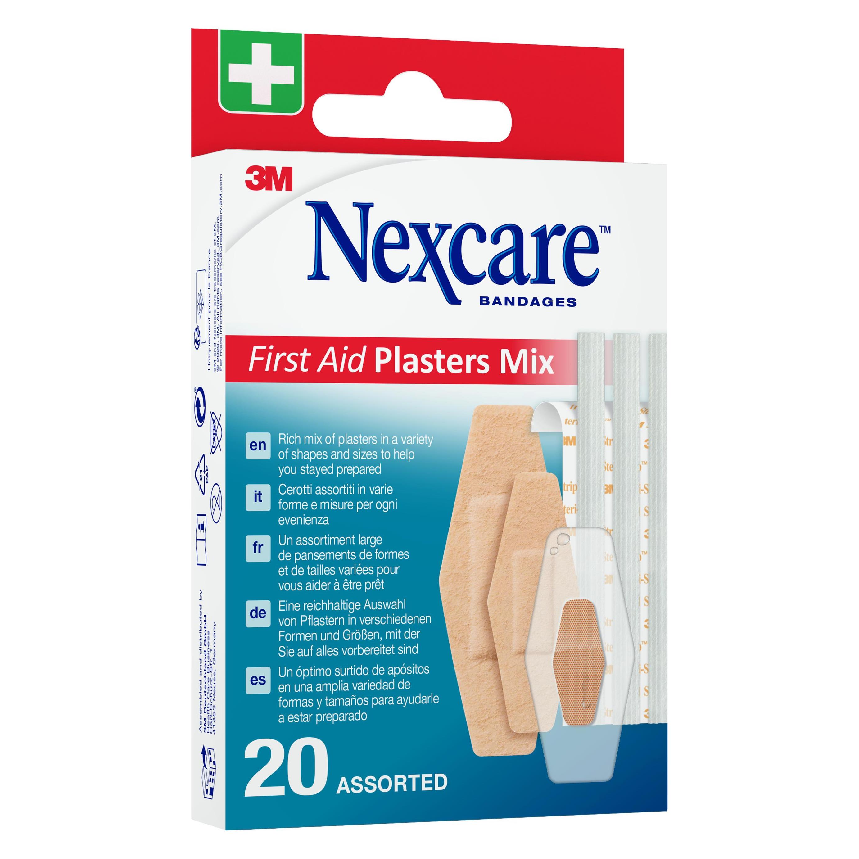Nexcare Erstehilfe Pflaster Mix (20x) (301774)