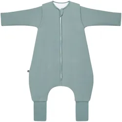 emma & noah Winter-Sleepoverall Essential mit abnehmbaren Ärmeln und Umschlag-Füßchen 3.5 TOG, gruen, 100