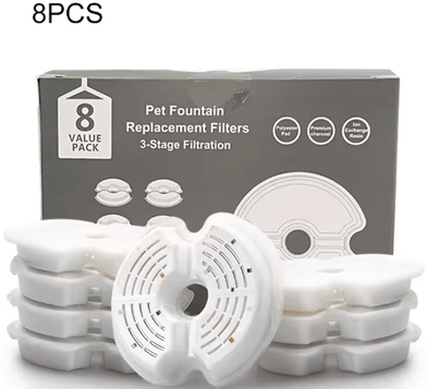 Inspire Picks Carbon Replacement Filters For Stainless Steel Cat Water Fountain 4 Pack Pet Fountain Filters 8pack