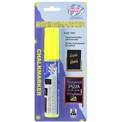 6x Kreidemarker gelb Schreibbreite 3-15mm
