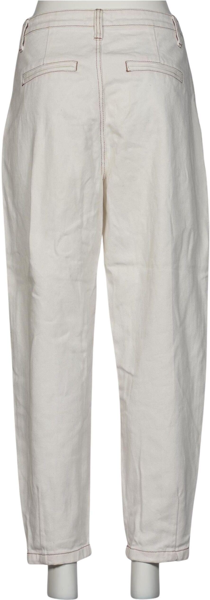 LeGer by Lena Gercke Damen Jeans, Cremeweiß, Gr. EU 38, Baumwolle - Second Hand