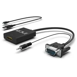 Inca IVTH-02 Videokabel-Adapter 0,2 m HDMI Typ A (Standard) VGA (D-Sub) Weiß