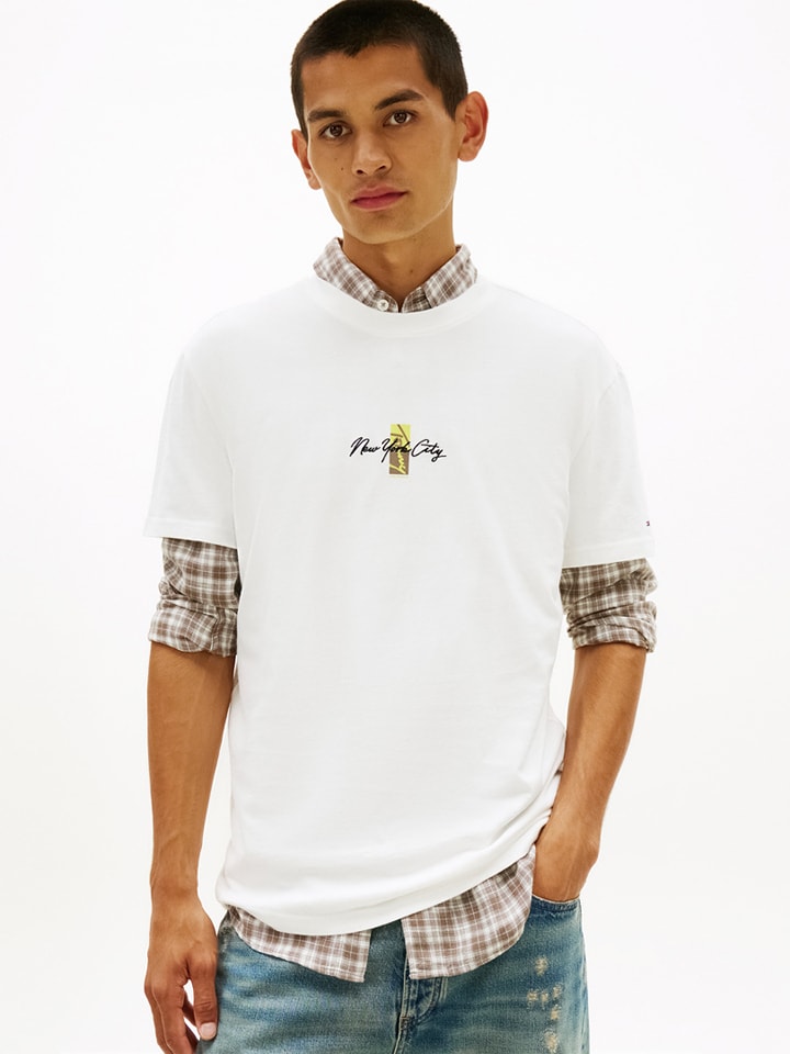 TOMMY JEANS Shirt in Weiß - XL