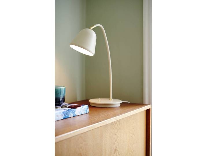 Tischleuchte Ø 15cm Beige Stahl, lackiert E14