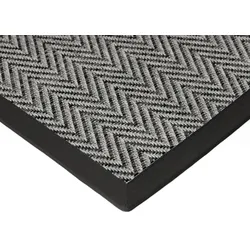 DEKOWE In- & Outdoorteppich Naturino Basic S2 schiefer 002 Fischgrat 80x150 cm