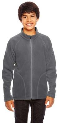 Team 365 TT90Y Youth Campus Microfleece Jacket size Large   Polyester