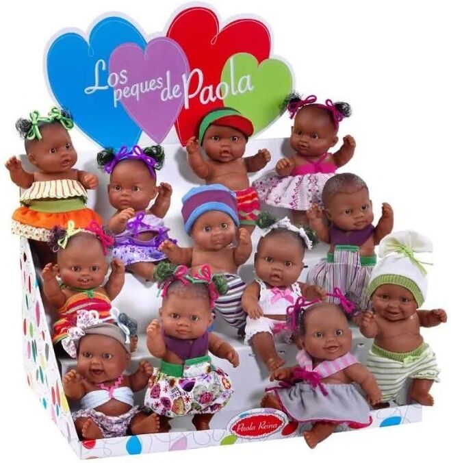 Poupon PEQUES 22 cm - Paola Reina - Modèle Aléatoire Afro