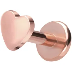 Titan Labret mit Push Fit HERZ