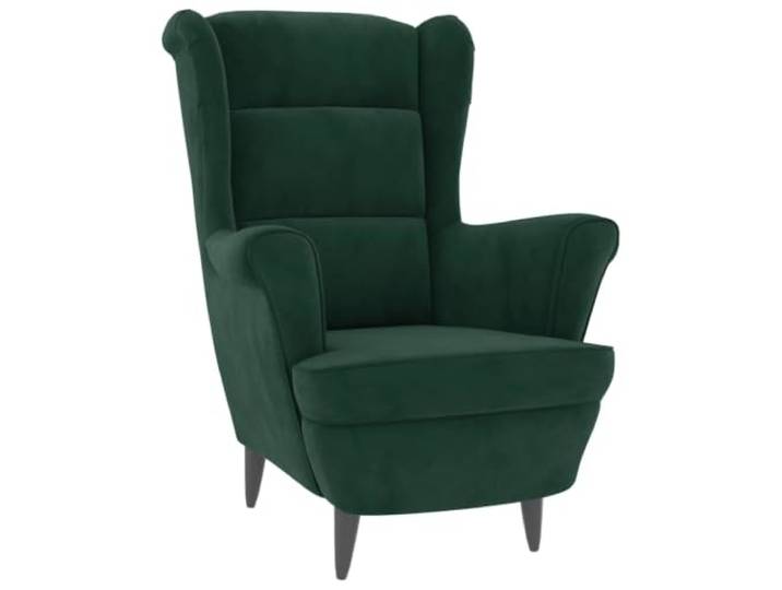 Heofavd Sessel Dunkelgrün Samt Polstersessel Sperrholz 74x84x100cm