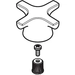 hansgrohe Griff Logis Classic Standventil 92524000 Warmwasser chrom