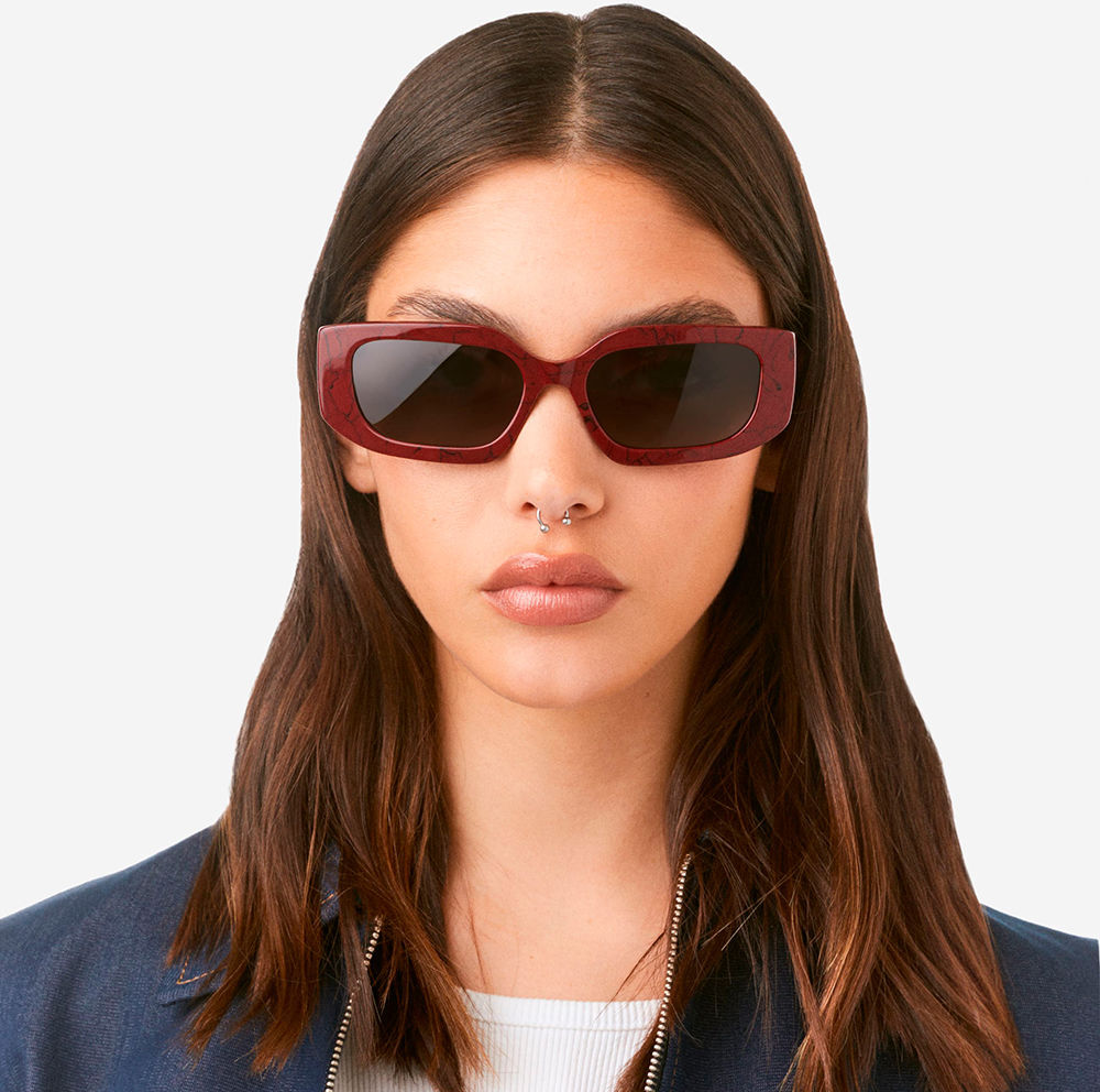 Hawkers Trendset #Red Marble Black