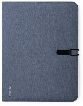 Porte-documents personnalisé conférencier Sorgax bleu marine polyester recyclé