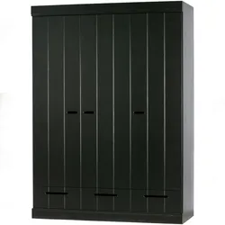 Drehtürenschrank Connect Schwarz