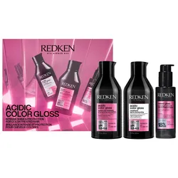 700ml Redken acidic color gloss XMAS Set (Shampoo 300ml + Conditioner 300ml + Öl 100ml)