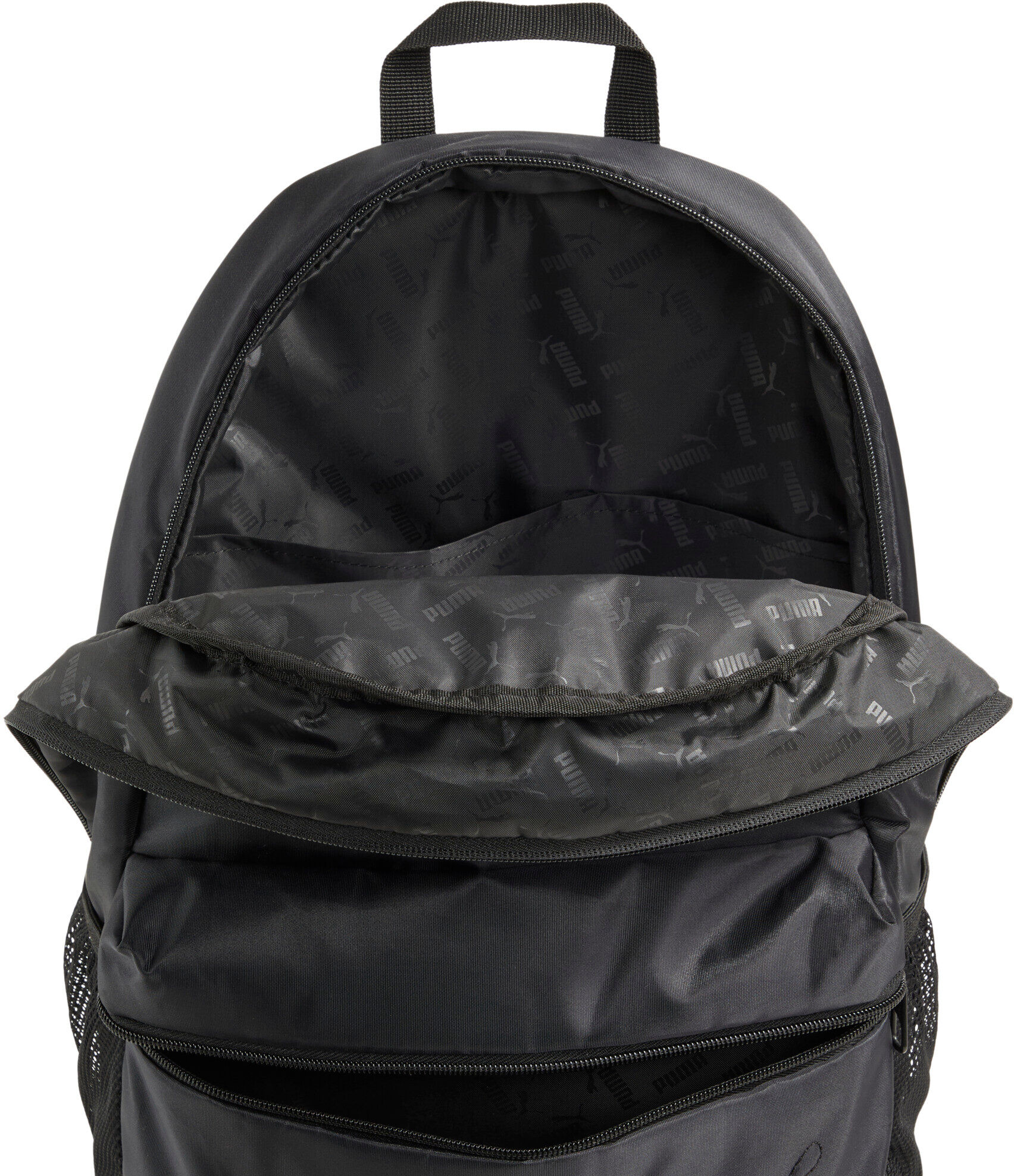 Rucksack PUMA "PHASE PUFFER BACKPACK", schwarz (puma schwarz), Rucksäcke, Obermaterial: 100% Polyester, gemustert, Rucksack, gemusterte Optik, sportlicher Stil, für Erwachsene geeignet puma schwarz Einheitsgröße