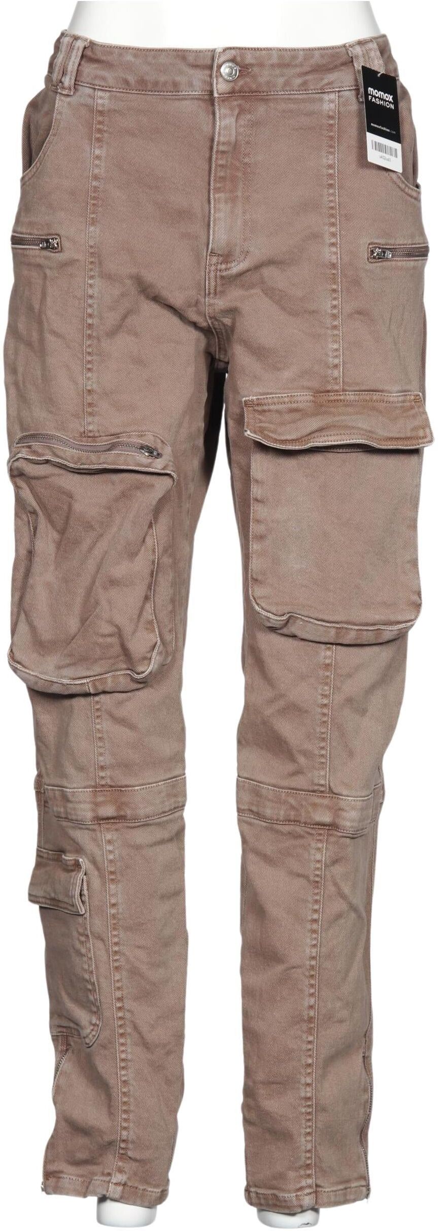 asos Curve Damen Jeans, Beige, Gr. EU 42, Baumwolle / Elasthan - Second Hand