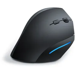 CSL ergonomische Maus Funk, ergonomische Vertikal Mouse 2,4 GHz, gegen Maus-/Tennisarm RSI Syndrom