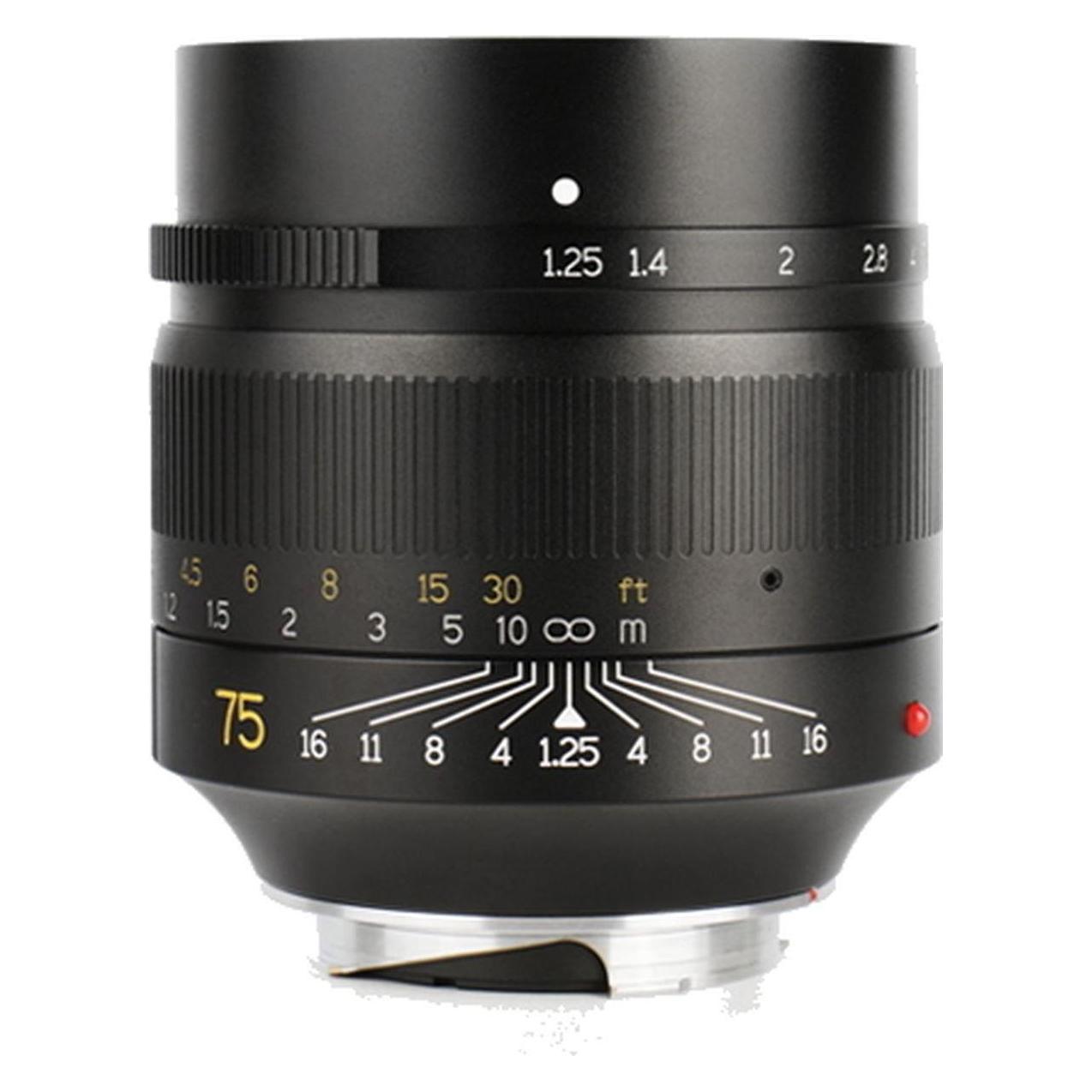 7artisans 75mm F1.25 Leica M (Leica M, Vollformat) (A113B)