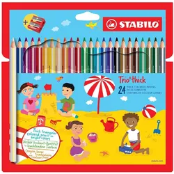 Stabilo, Malstifte, Dreikant-Buntstift (24x)