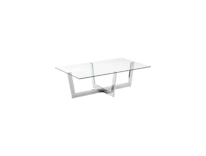 Moderner, rechteckiger Couchtisch „Pino“ Silber Kave Home