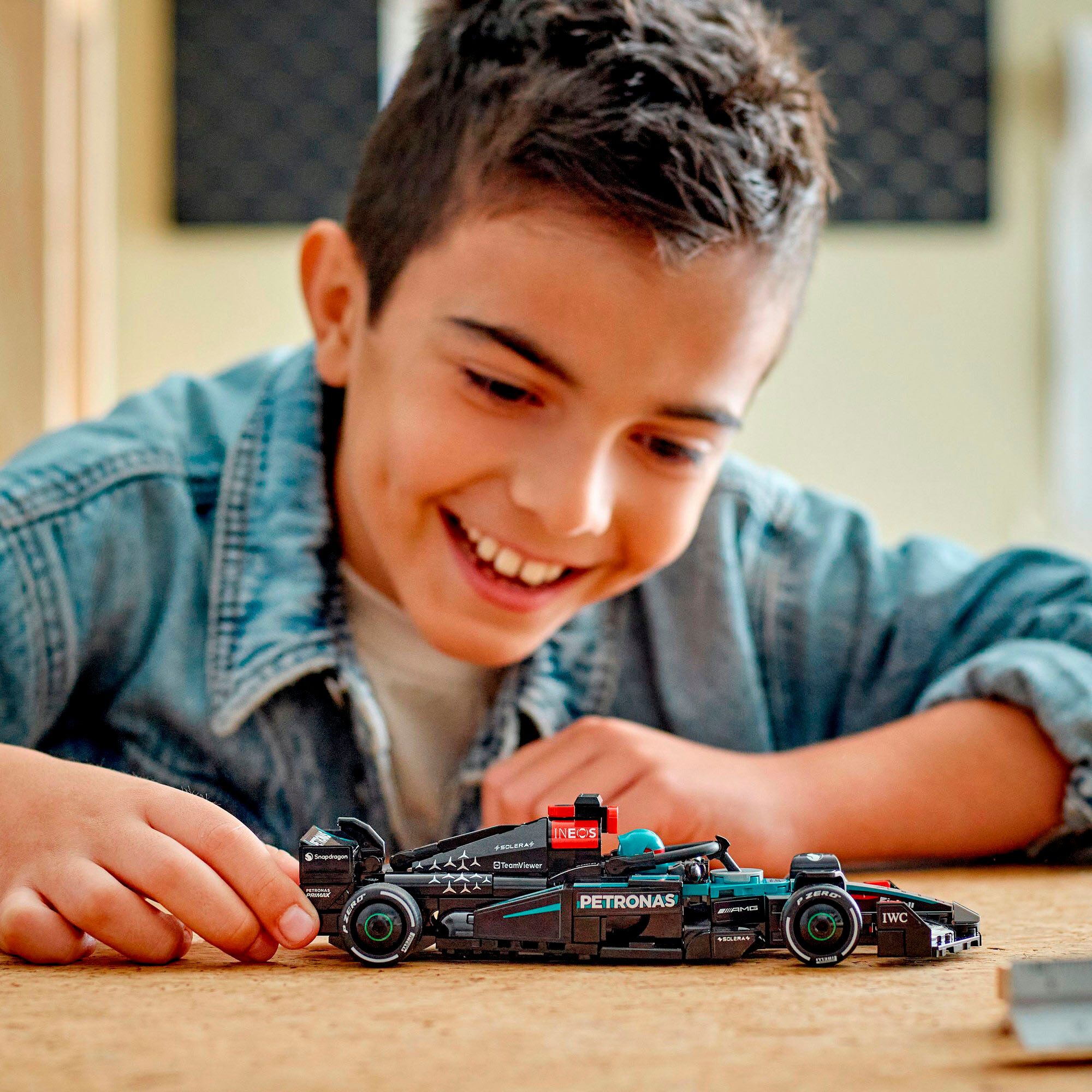 Konstruktionsspielsteine LEGO "Mercedes-AMG F1 W15 Rennauto (77244), LEGO Speed Champions", bunt, Spielbausteine, Kinder, Kunststoff, Konstruktionsspielsteine, Made in Europe