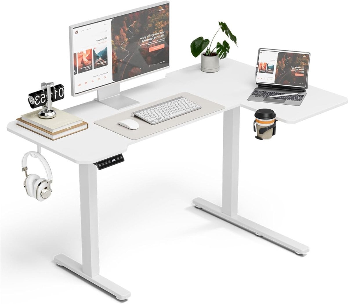 ApexArte® Hoekbureau Gaming - L-vormig Computer Desk