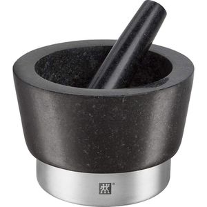 Zwilling Mörser Spices 39500-024, mit Stößel, 15 cm Durchmesser, schwarz, Granit