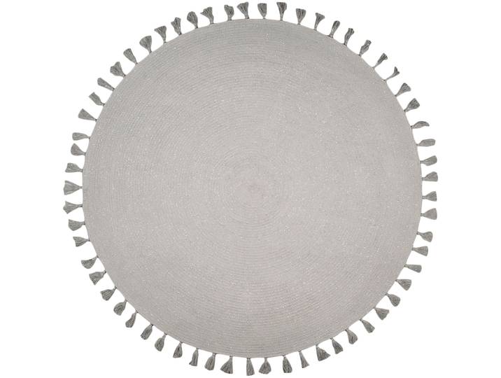 Teppich Radolf grey Gefleckt/Meliert Baumwolle 140 x 140 cm