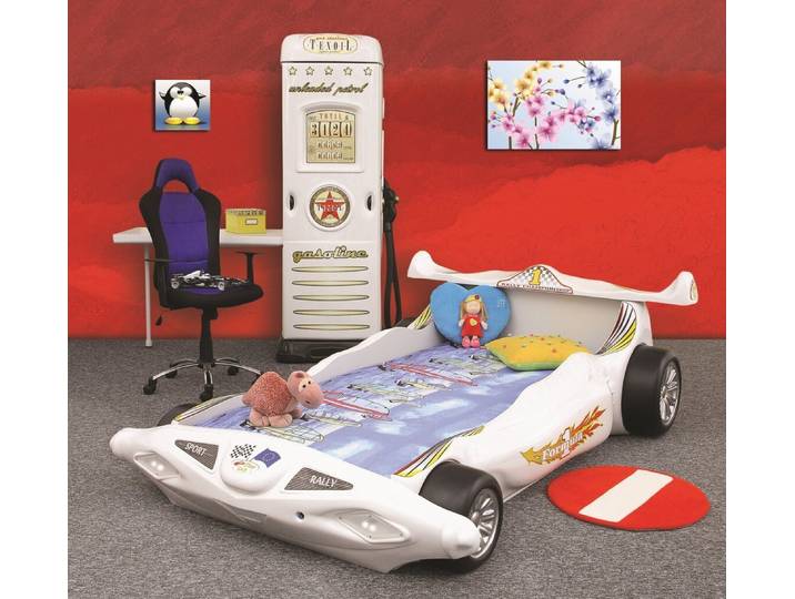 JVmoebel Kinderbett Autobett für Kinder mit Matratze und Farbauswahl, Made in Europa